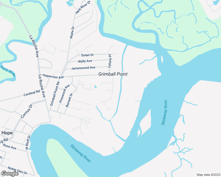 map of restaurants, bars, coffee shops, grocery stores, and more near 109 McIntosh Drive in Savannah
