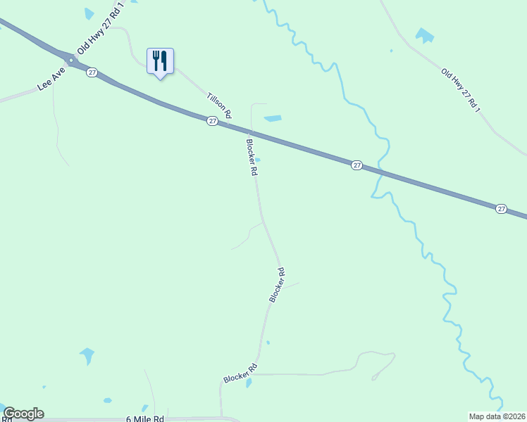 map of restaurants, bars, coffee shops, grocery stores, and more near 1082 Blocker Road in Crystal Springs