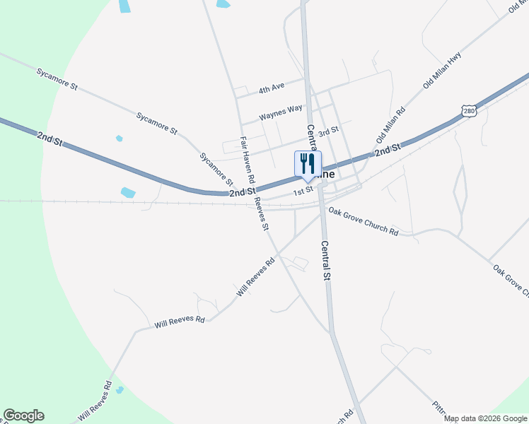 map of restaurants, bars, coffee shops, grocery stores, and more near 41 Reeves Street in Rhine