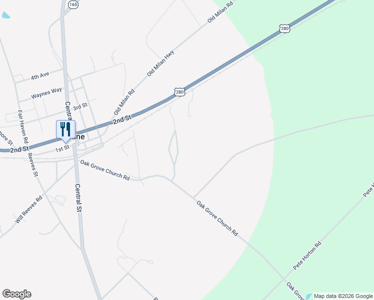 map of restaurants, bars, coffee shops, grocery stores, and more near 118 Sand Ridge Road in Rhine