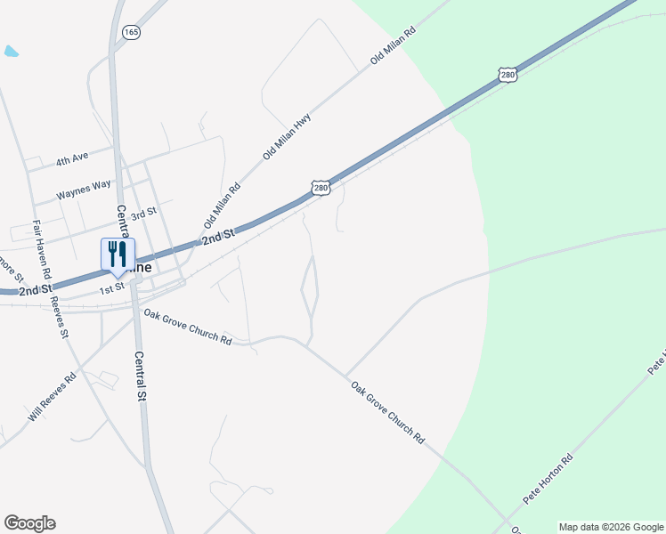 map of restaurants, bars, coffee shops, grocery stores, and more near 118 Sand Ridge Road in Rhine