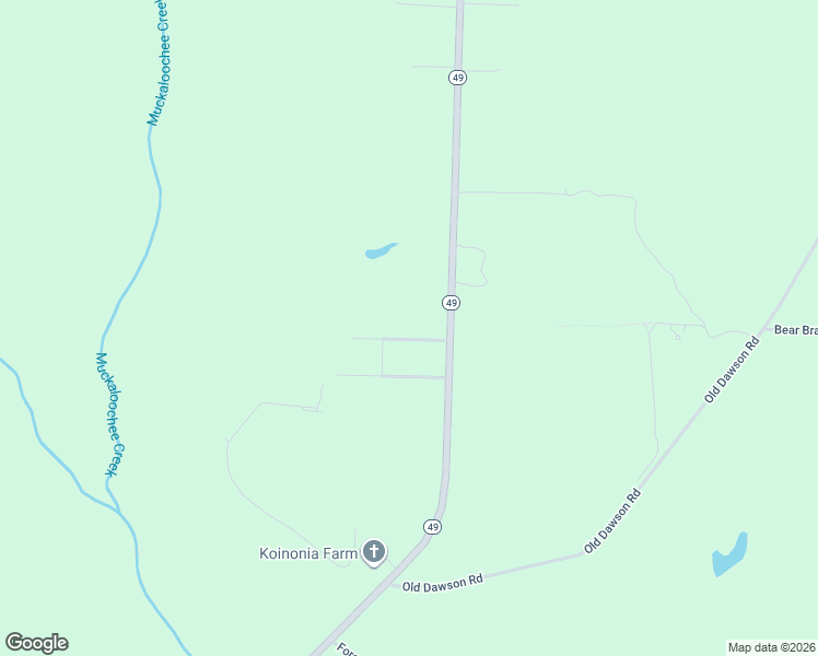 map of restaurants, bars, coffee shops, grocery stores, and more near 118 North Village Drive in Americus