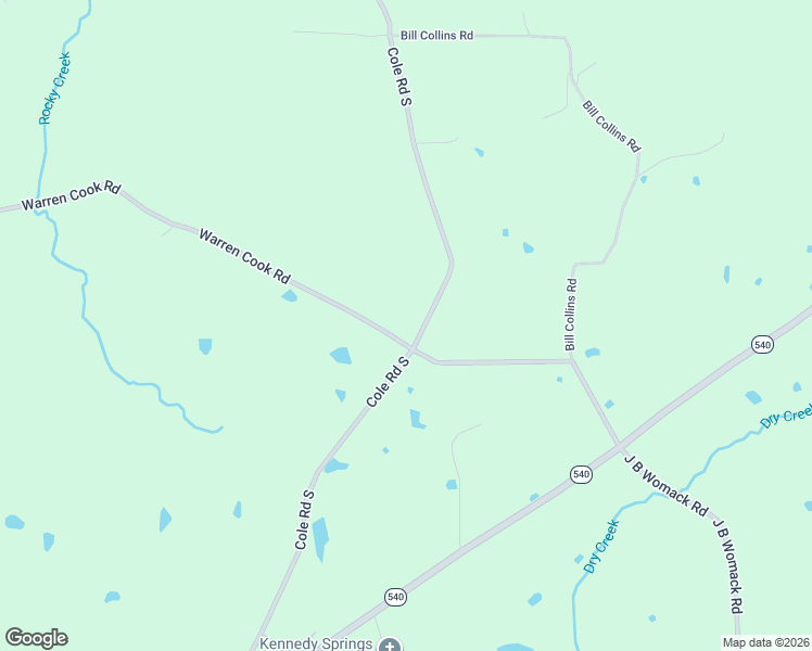 map of restaurants, bars, coffee shops, grocery stores, and more near 456 Warren Cook Road in Mendenhall