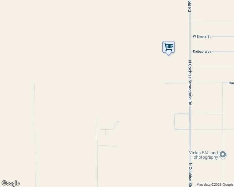 map of restaurants, bars, coffee shops, grocery stores, and more near 1606 North Panorama Way in Cochise