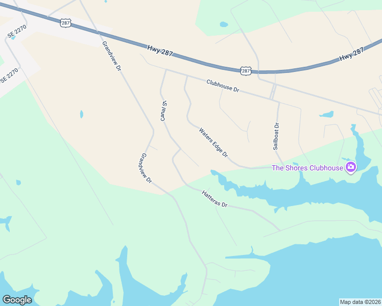 map of restaurants, bars, coffee shops, grocery stores, and more near 305 Canal Street in Corsicana