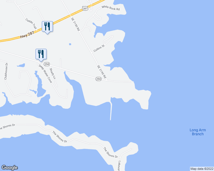 map of restaurants, bars, coffee shops, grocery stores, and more near 10000 Spur 294 in Corsicana