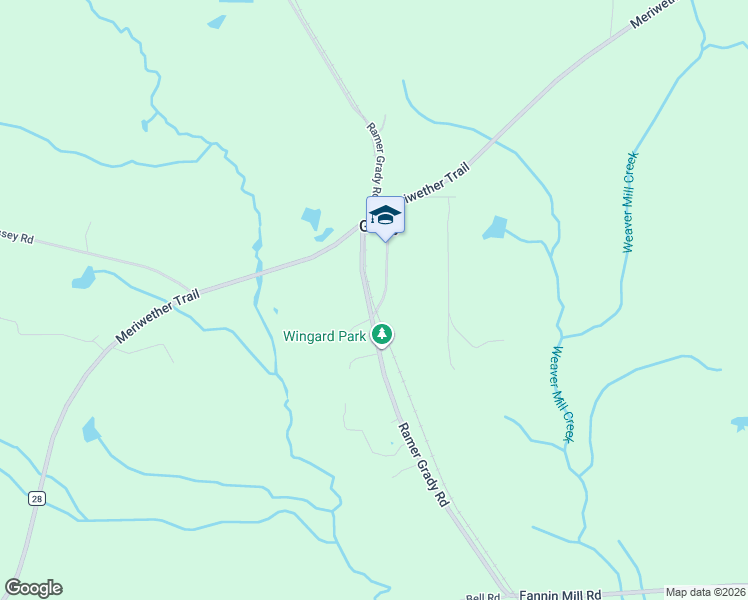 map of restaurants, bars, coffee shops, grocery stores, and more near 730-798 Fannin Mill Road in Grady