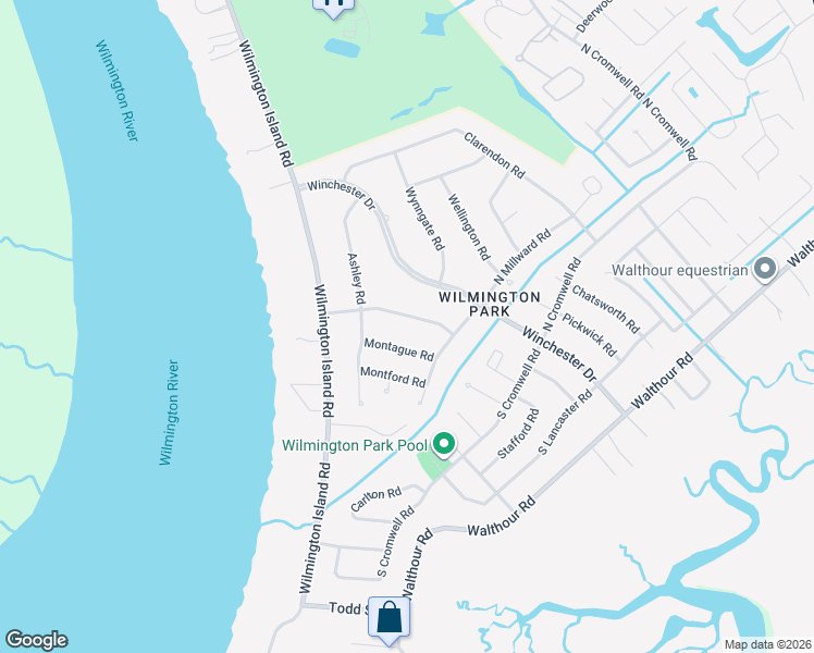 map of restaurants, bars, coffee shops, grocery stores, and more near 208 Devonshire Road in Savannah