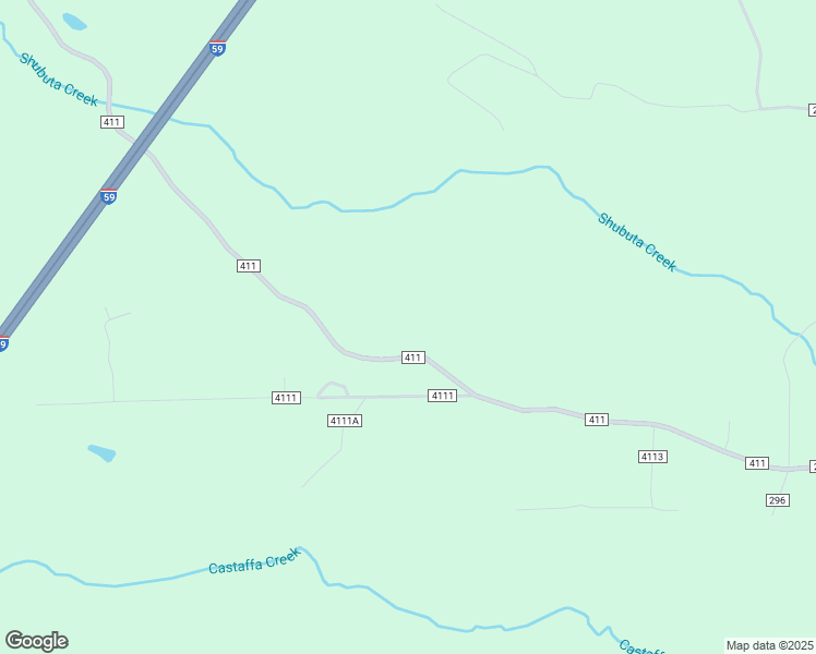 map of restaurants, bars, coffee shops, grocery stores, and more near 545 County Road 411 in Pachuta