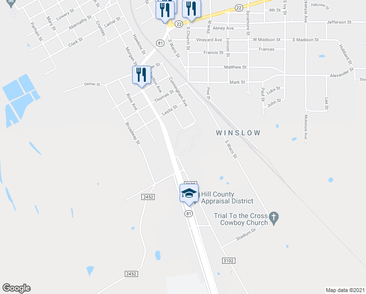 map of restaurants, bars, coffee shops, grocery stores, and more near 1109 Abbott Avenue in Hillsboro