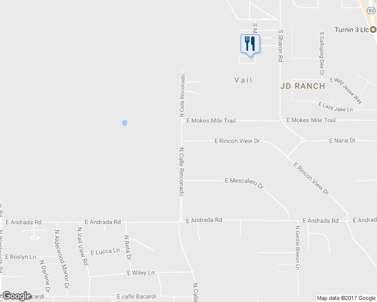 map of restaurants, bars, coffee shops, grocery stores, and more near 3210 East Rincon View Drive in Vail