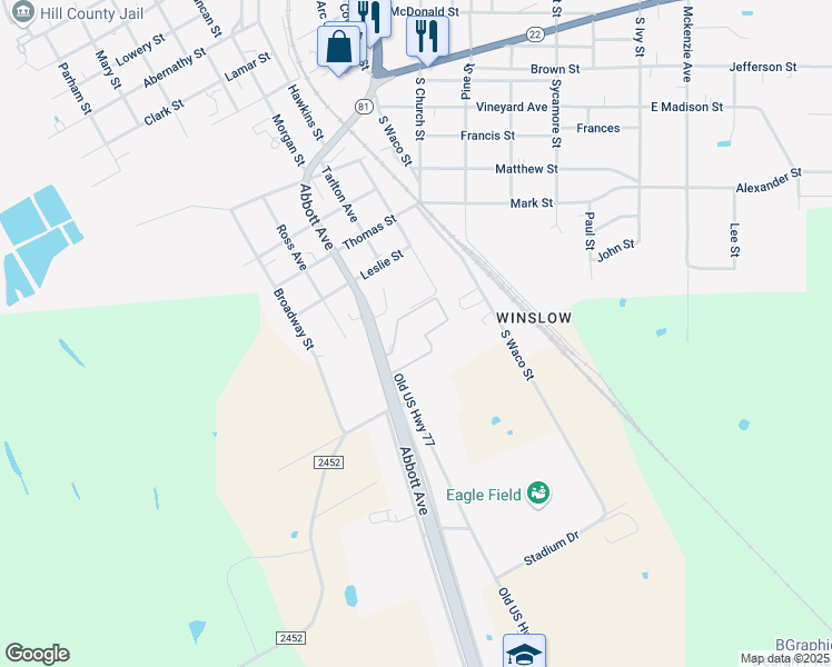 map of restaurants, bars, coffee shops, grocery stores, and more near 1109 Abbott Avenue in Hillsboro