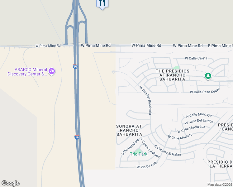 map of restaurants, bars, coffee shops, grocery stores, and more near 14024 South Camino Espuela in Sahuarita