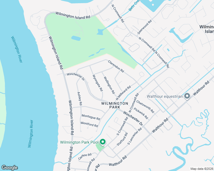 map of restaurants, bars, coffee shops, grocery stores, and more near 315 Wellington Road in Savannah