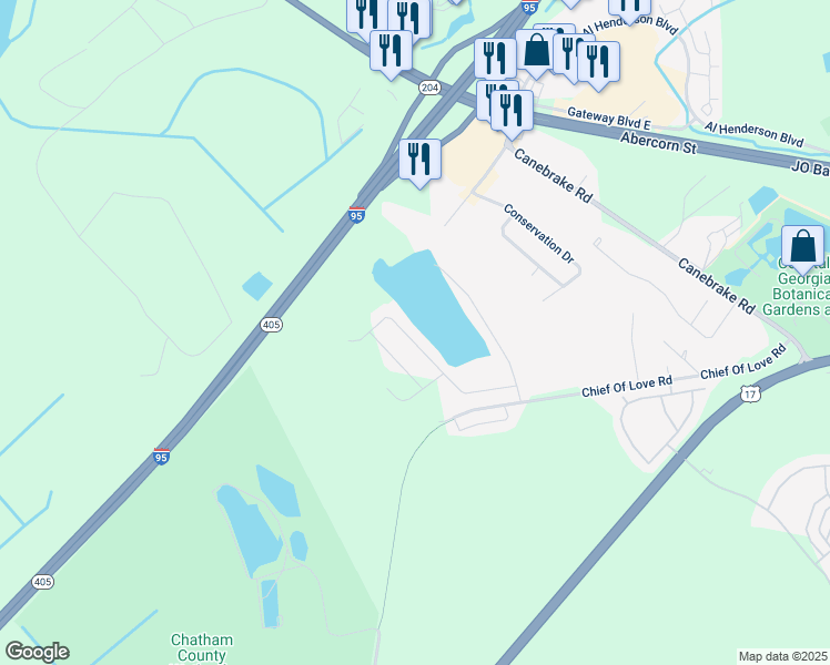 map of restaurants, bars, coffee shops, grocery stores, and more near 39 Teal Lake Drive in Bloomingdale