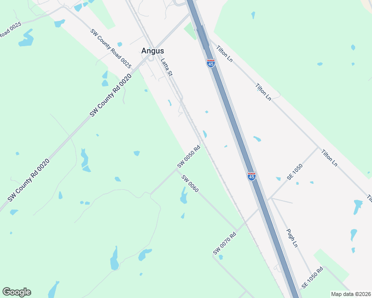 map of restaurants, bars, coffee shops, grocery stores, and more near 6116 Southwest County Road 0050 in Corsicana