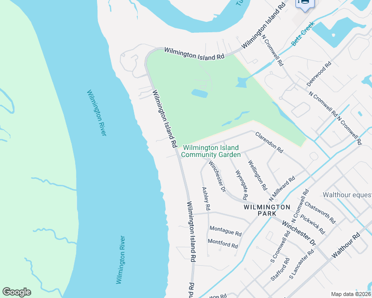map of restaurants, bars, coffee shops, grocery stores, and more near 102 Winchester Drive in Savannah