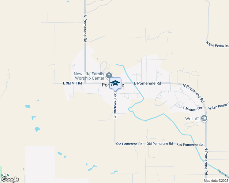 map of restaurants, bars, coffee shops, grocery stores, and more near in Pomerene