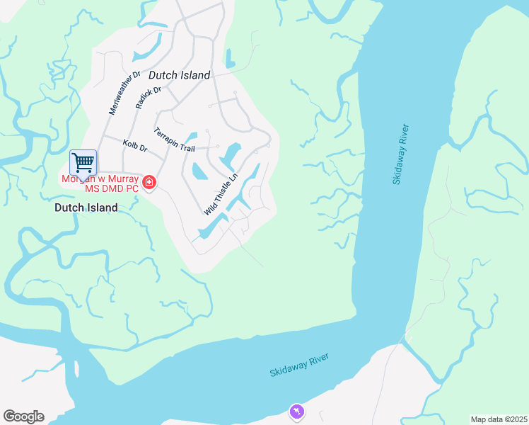 map of restaurants, bars, coffee shops, grocery stores, and more near 2 Briarberry Bluff Drive in Savannah