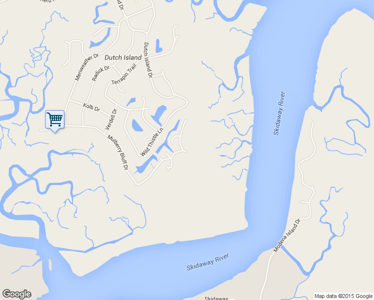 map of restaurants, bars, coffee shops, grocery stores, and more near 2 Briarberry Bluff Drive in Savannah
