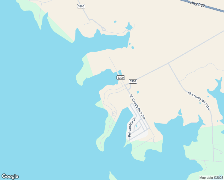 map of restaurants, bars, coffee shops, grocery stores, and more near Southeast County Road 3300 in Kerens