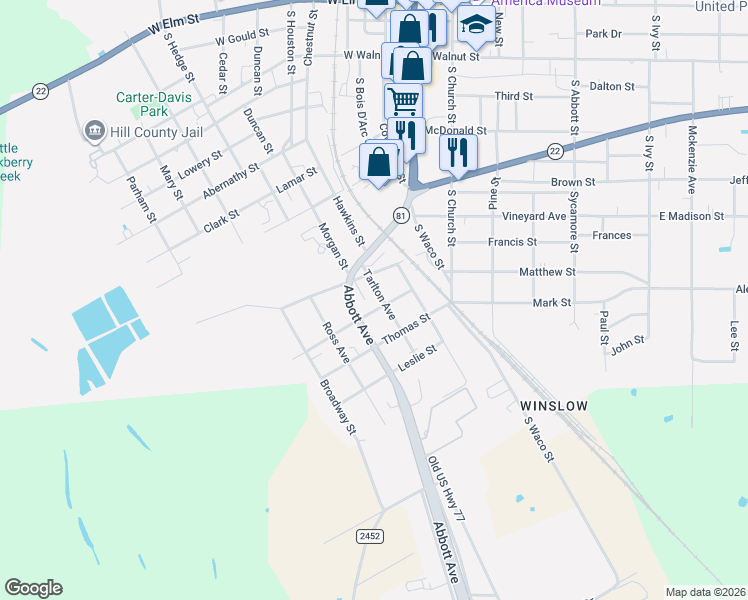 map of restaurants, bars, coffee shops, grocery stores, and more near 510 Abbott Avenue in Hillsboro