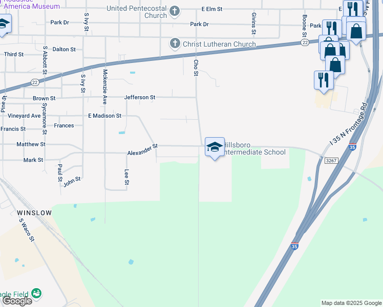 map of restaurants, bars, coffee shops, grocery stores, and more near 420 Stoneridge Drive in Hillsboro