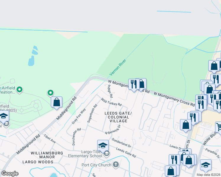 map of restaurants, bars, coffee shops, grocery stores, and more near 4 Fox Tail Court in Savannah