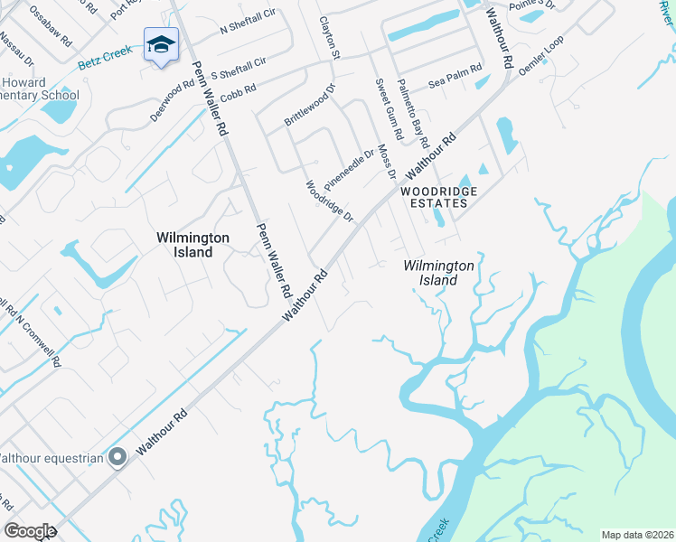 map of restaurants, bars, coffee shops, grocery stores, and more near 1110 Walthour Road in Savannah