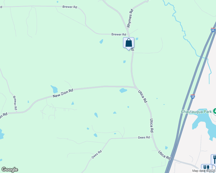 map of restaurants, bars, coffee shops, grocery stores, and more near 16080 New Zion Road in Crystal Springs