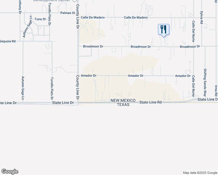 map of restaurants, bars, coffee shops, grocery stores, and more near 741 Amador Drive in Chaparral