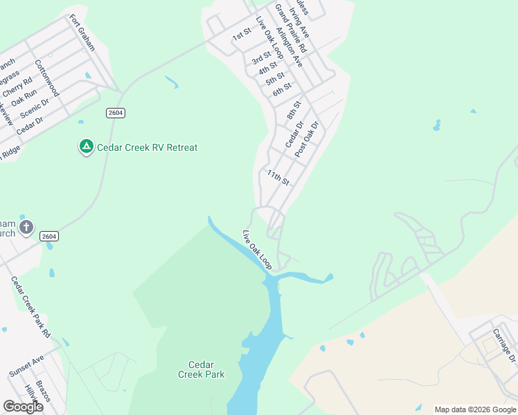 map of restaurants, bars, coffee shops, grocery stores, and more near 302 Live Oak Loop in Whitney