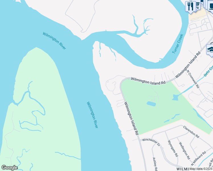 map of restaurants, bars, coffee shops, grocery stores, and more near 712 Wilmington Island Road in Savannah
