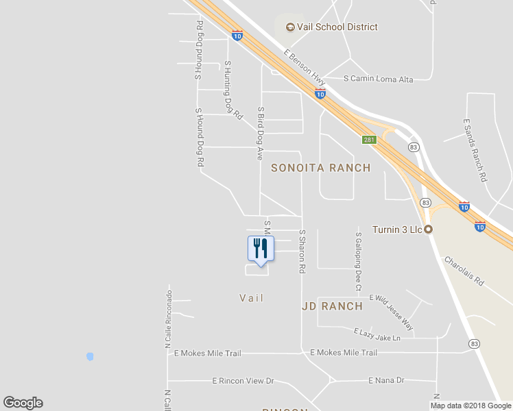 map of restaurants, bars, coffee shops, grocery stores, and more near 13630 South Bird Dog Avenue in Vail