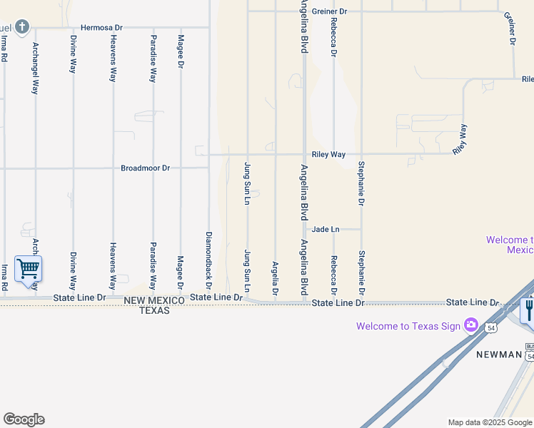 map of restaurants, bars, coffee shops, grocery stores, and more near 132 Argelia Drive in Chaparral