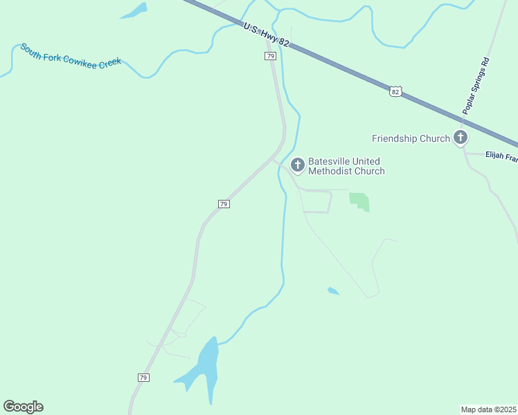 map of restaurants, bars, coffee shops, grocery stores, and more near 116 County Road 79 in Midway