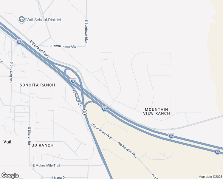 map of restaurants, bars, coffee shops, grocery stores, and more near 14449 East Sands Ranch Road in Vail