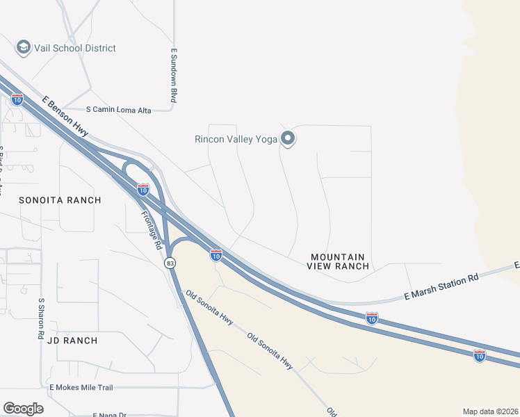 map of restaurants, bars, coffee shops, grocery stores, and more near 13583 South Sundown Ranch Road in Vail