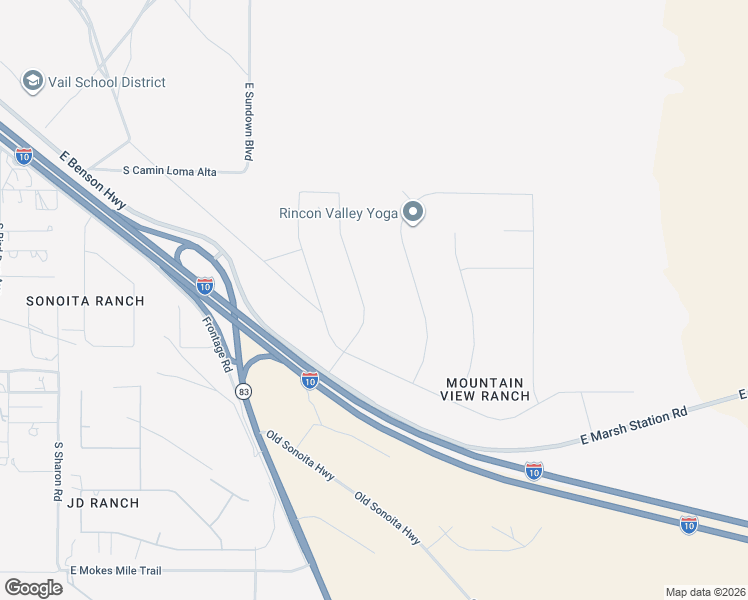 map of restaurants, bars, coffee shops, grocery stores, and more near 13583 South Sundown Ranch Road in Vail