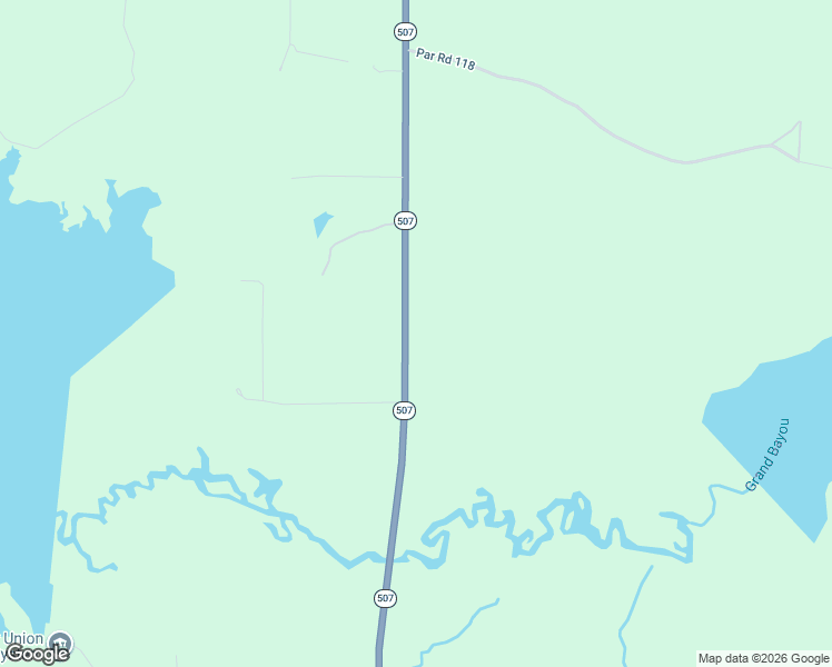 map of restaurants, bars, coffee shops, grocery stores, and more near Highway 507 in Coushatta