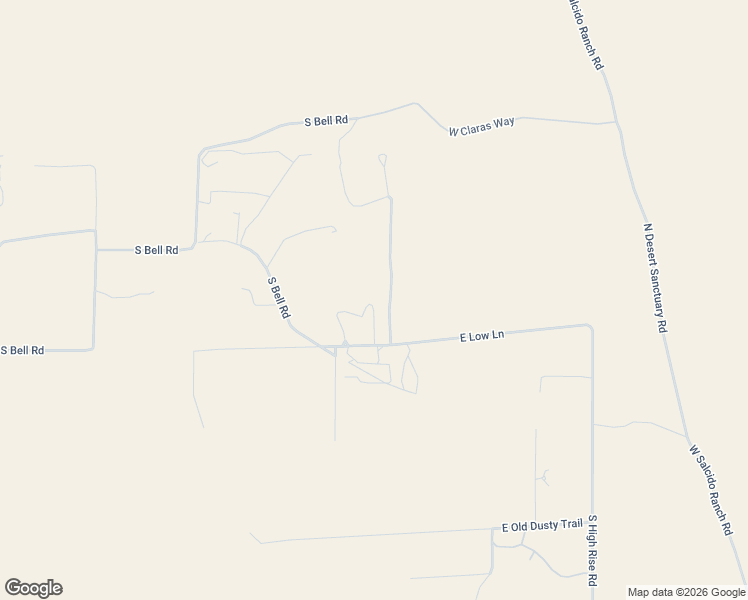 map of restaurants, bars, coffee shops, grocery stores, and more near 25051 East Low Lane in Benson