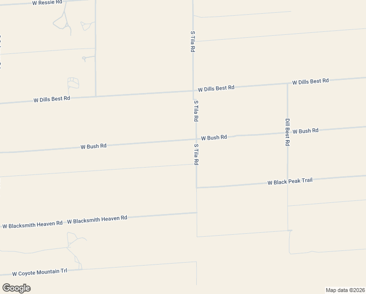 map of restaurants, bars, coffee shops, grocery stores, and more near 22405 West Bush Road in Tucson