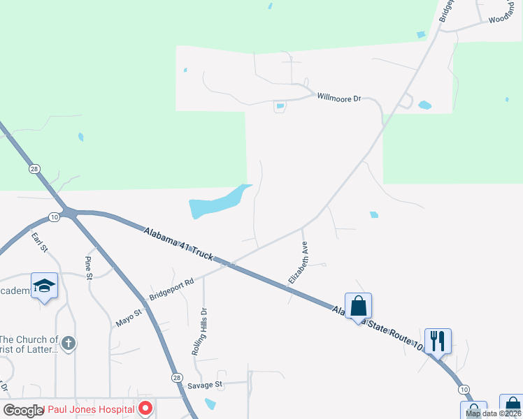map of restaurants, bars, coffee shops, grocery stores, and more near 2 Wilson Drive in Camden