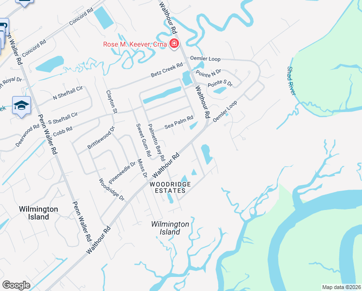 map of restaurants, bars, coffee shops, grocery stores, and more near 807 Walthour Road in Savannah