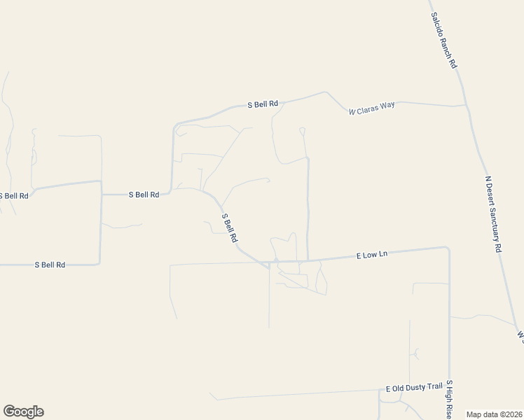 map of restaurants, bars, coffee shops, grocery stores, and more near 13555 East Bell Road in Benson