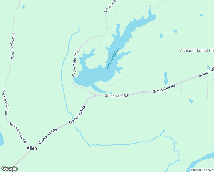 map of restaurants, bars, coffee shops, grocery stores, and more near 1059 North Lake Claiborne Road in Port Gibson