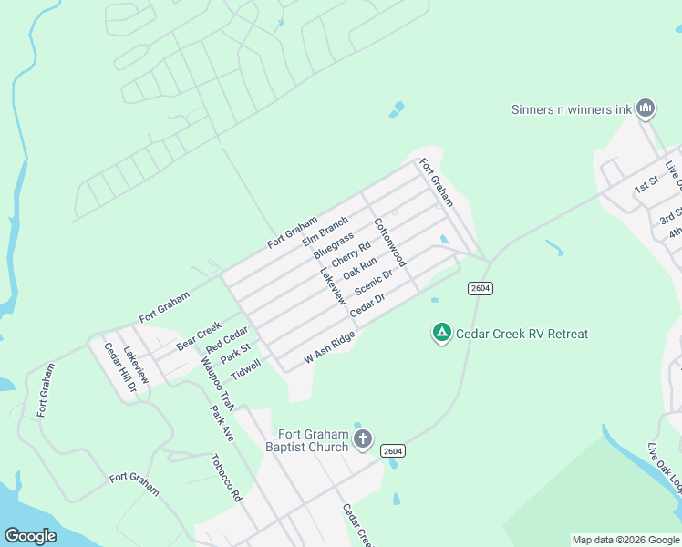 map of restaurants, bars, coffee shops, grocery stores, and more near 173 Oak Lane in Whitney