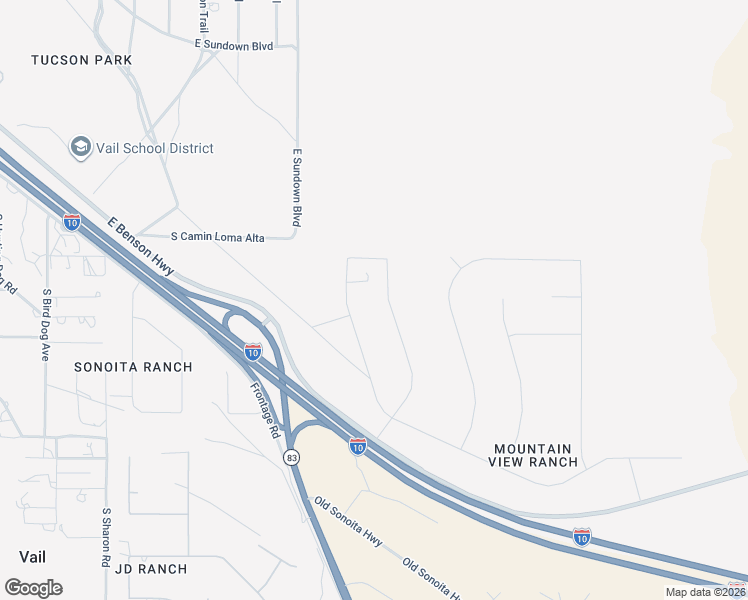 map of restaurants, bars, coffee shops, grocery stores, and more near 13416 South Sundown Ranch Road in Vail