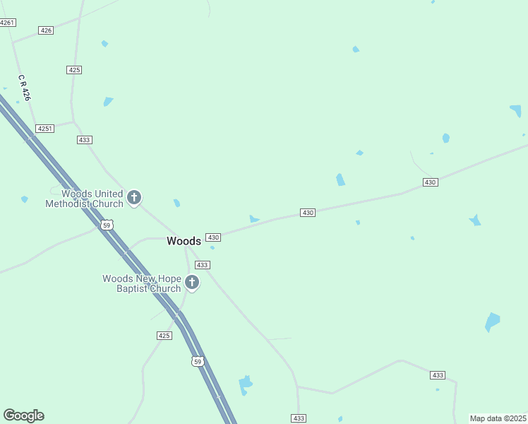 map of restaurants, bars, coffee shops, grocery stores, and more near 475 County Road 430 in Tenaha