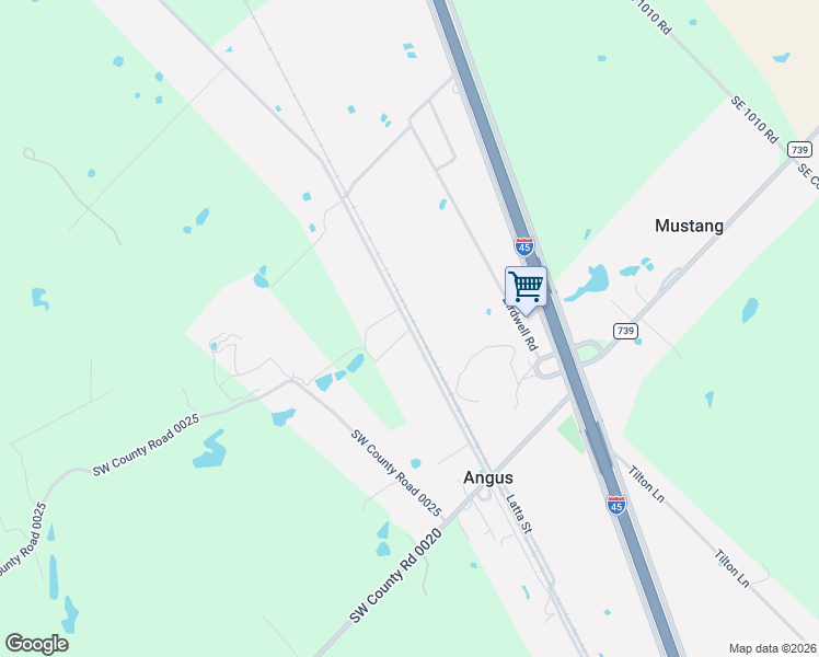 map of restaurants, bars, coffee shops, grocery stores, and more near 3570 Knight Street in Corsicana